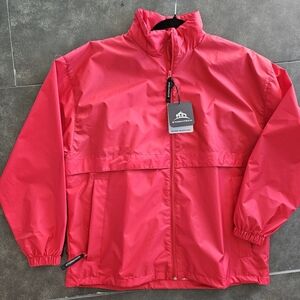 Stormtech Mens Red Water Resistant Windbreaker Rain Jacket Size S